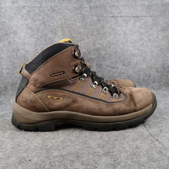 Hi-Tec Shoes Mens 10.5 Hiking Boots Cape Trail Waterproof Lace Up High Top Brown main image 8